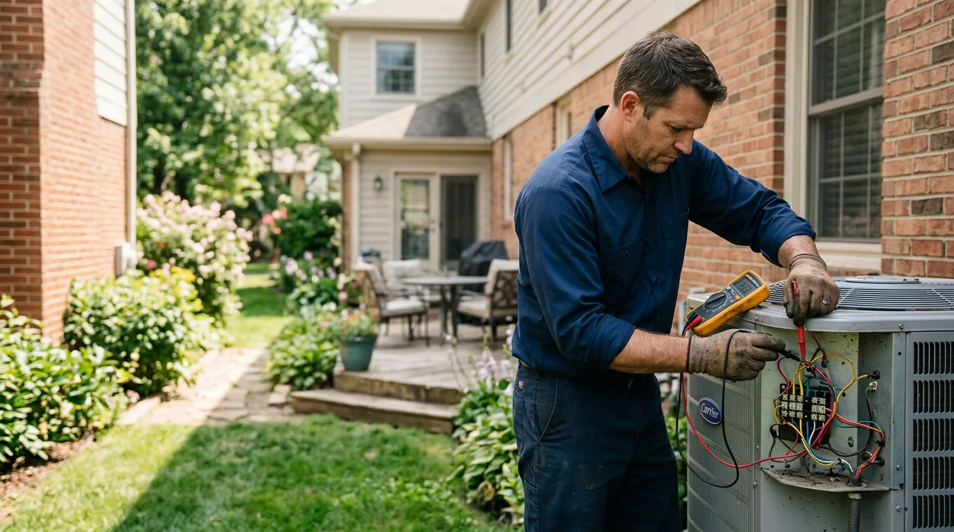 HVAC technician working near Bowman, ND